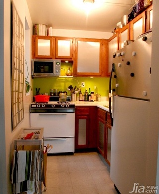 简约风格公寓富裕型厨房效果图