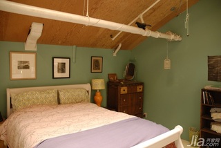 混搭风格复式经济型90平米卧室床海外家居