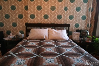 简约风格一居室富裕型卧室床图片