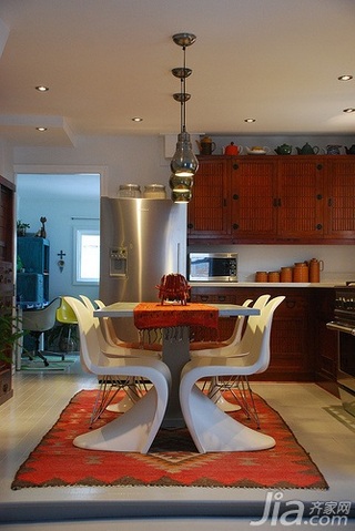 混搭风格别墅经济型120平米厨房餐桌海外家居