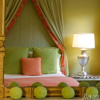 新古典风格别墅绿色富裕型140平米以上卧室床海外家居