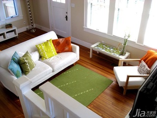 田园风格复式简洁5-10万客厅沙发图片