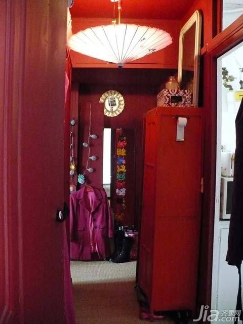,公寓装修,90平米装修,富裕型装修,混搭风格,海外家居,玄关,灯具