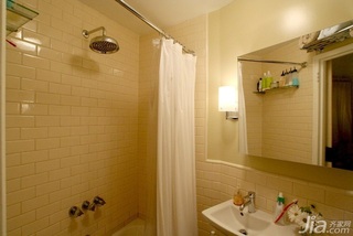 简约风格一居室简洁经济型卫生间背景墙洗手台海外家居