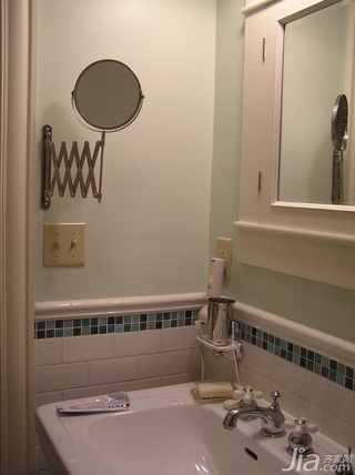 简约风格二居室简洁经济型卫生间背景墙洗手台图片