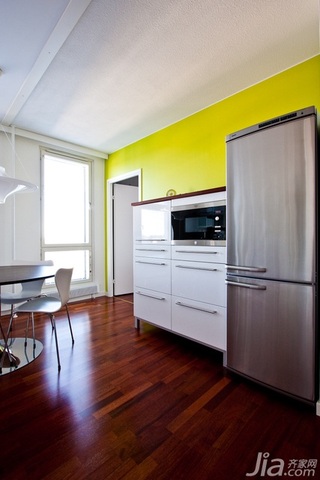 简约风格公寓富裕型90平米厨房海外家居