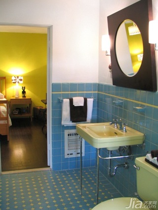 混搭风格别墅经济型90平米卫生间洗手台海外家居