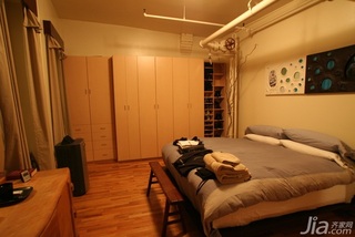 混搭风格公寓经济型120平米卧室床海外家居