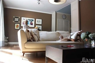 简约风格别墅简洁富裕型客厅沙发背景墙沙发图片