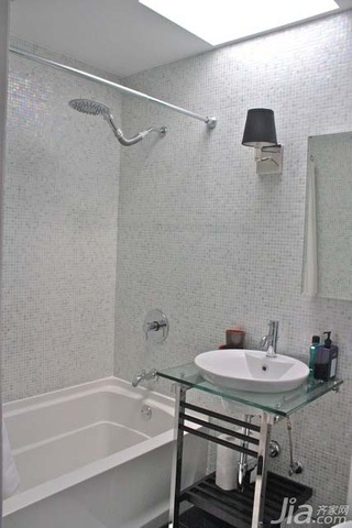 简约风格别墅简洁富裕型卫生间背景墙洗手台效果图