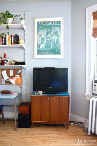 简约风格一居室经济型电视背景墙电视柜海外家居