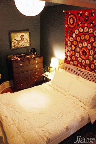 简约风格二居室简洁经济型卧室卧室背景墙床效果图