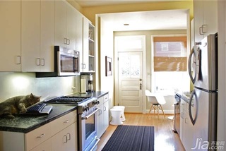 简约风格复式简洁10-15万厨房橱柜安装图