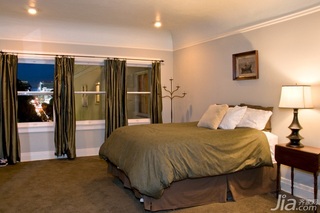美式乡村风格公寓富裕型130平米卧室床海外家居