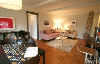 混搭风格一居室富裕型90平米客厅沙发海外家居