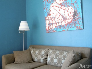 公寓蓝色经济型80平米沙发海外家居