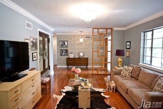 简约风格二居室简洁富裕型客厅背景墙沙发海外家居