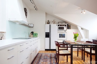 宜家风格公寓富裕型厨房橱柜安装图