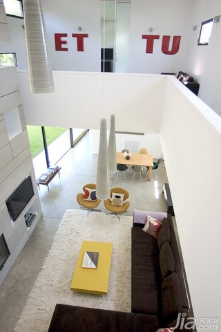 简约风格别墅白色富裕型140平米以上客厅沙发海外家居