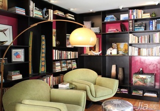 简约风格别墅富裕型书房沙发效果图