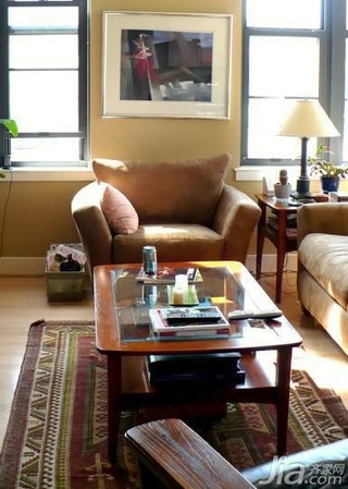 混搭风格公寓富裕型90平米客厅茶几效果图