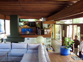 简约风格复式原木色经济型140平米以上客厅沙发海外家居