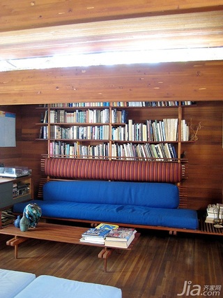 简约风格复式原木色经济型140平米以上书架海外家居