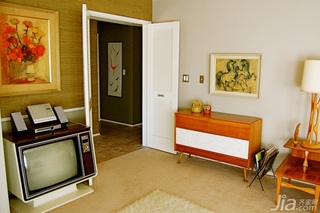简约风格一居室简洁经济型客厅电视背景墙灯具海外家居
