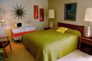 简约风格一居室简洁经济型卧室卧室背景墙床头柜海外家居