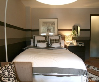简约风格公寓富裕型60平米卧室床海外家居