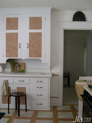 简约风格公寓白色经济型90平米厨房橱柜海外家居