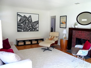简约风格二居室简洁5-10万客厅背景墙沙发海外家居