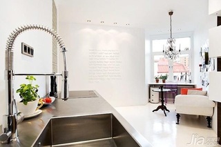 北欧风格公寓白色富裕型90平米橱柜设计图