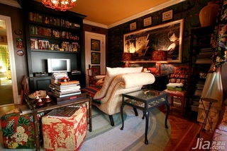 简约风格公寓富裕型110平米书房书架海外家居