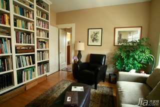 混搭风格别墅富裕型110平米书房书架海外家居