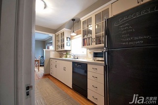 简约风格复式简洁黑白90平米厨房橱柜海外家居