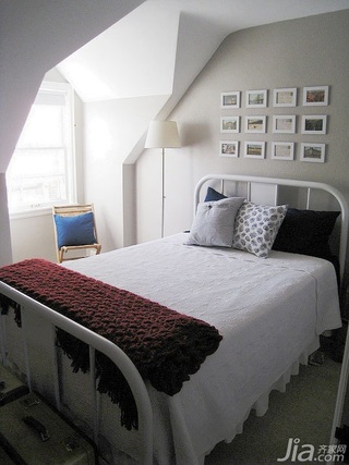 简约风格复式90平米卧室飘窗床海外家居