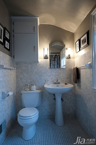 简约风格复式90平米卫生间洗手台海外家居