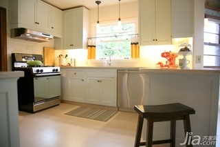 简约风格二居室白色经济型100平米厨房橱柜海外家居