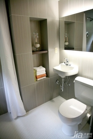 简约风格二居室经济型100平米卫生间洗手台海外家居