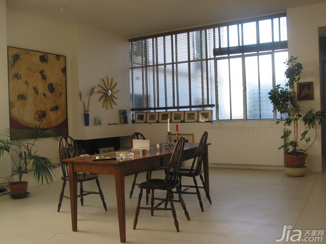 复式装修,120平米装修,经济型装修,简约风格,混搭风格,海外家居,餐厅,餐桌