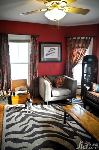 美式风格别墅富裕型100平米客厅沙发海外家居