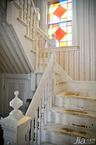 美式风格别墅富裕型100平米楼梯海外家居