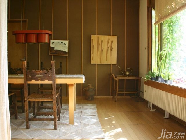 三居室装修,别墅装修,110平米装修,富裕型装修,海外家居,餐厅,餐桌,现代简约风格