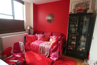 简约风格二居室红色5-10万书房沙发海外家居