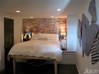 混搭风格别墅140平米以上卧室床图片