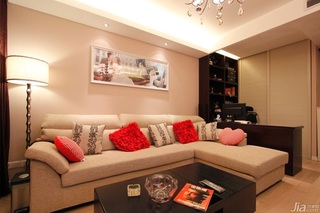 简约风格二居室经济型80平米客厅沙发婚房家居图片