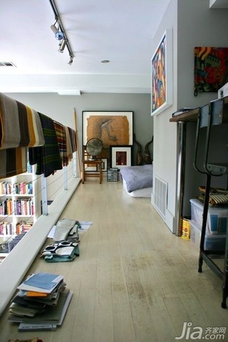 混搭风格公寓富裕型90平米卧室海外家居