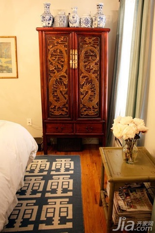混搭风格小户型富裕型60平米卧室收纳柜海外家居