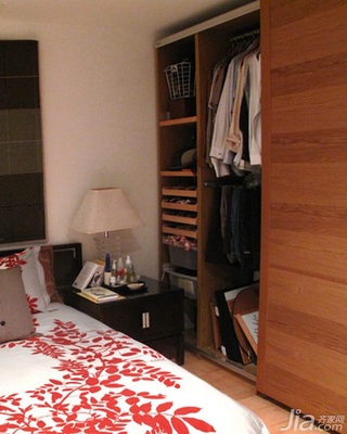 混搭风格三居室富裕型130平米卧室床头柜海外家居